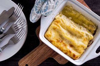 Cannelloni z wędzonym dorszem